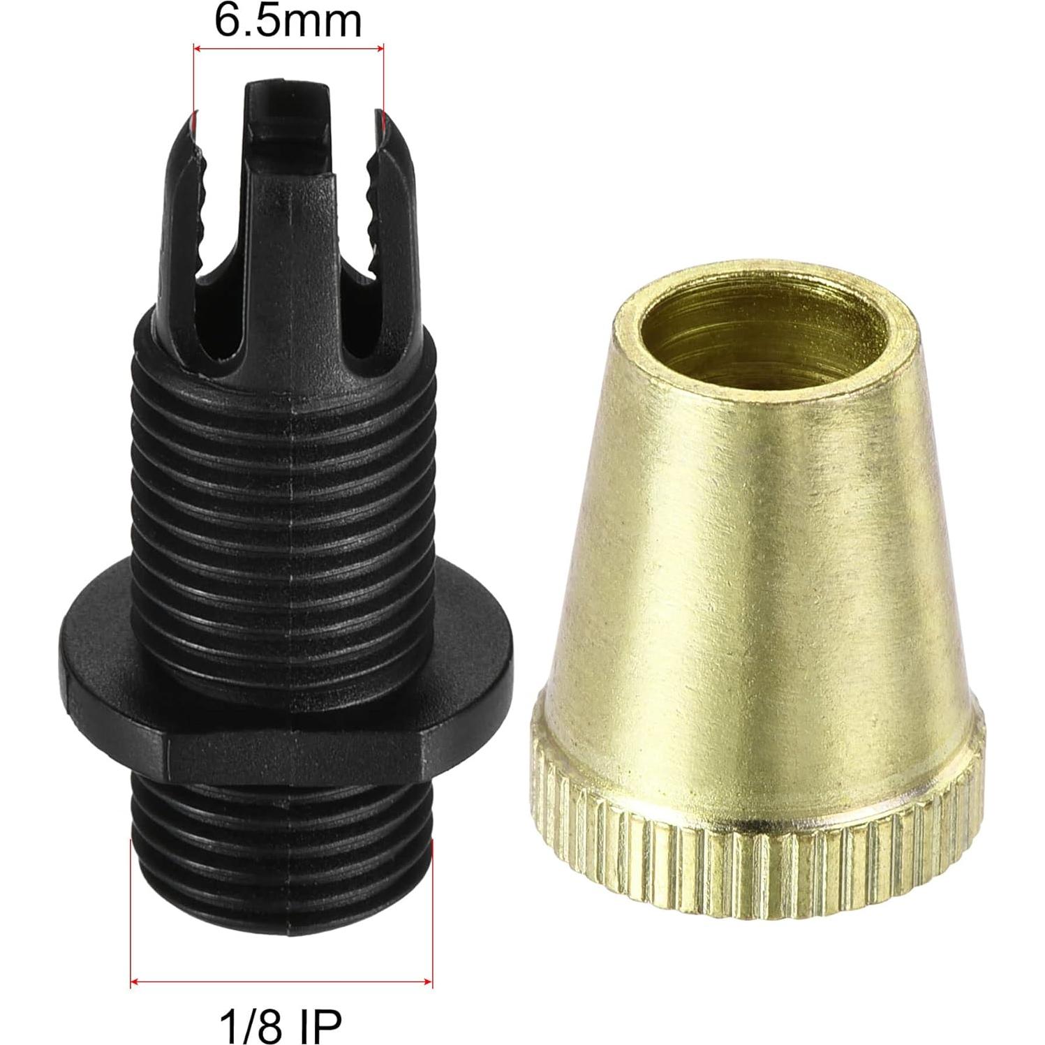 Conectores de Alivio de Tensión uxcell 5Pcs Dorado 1/8IP