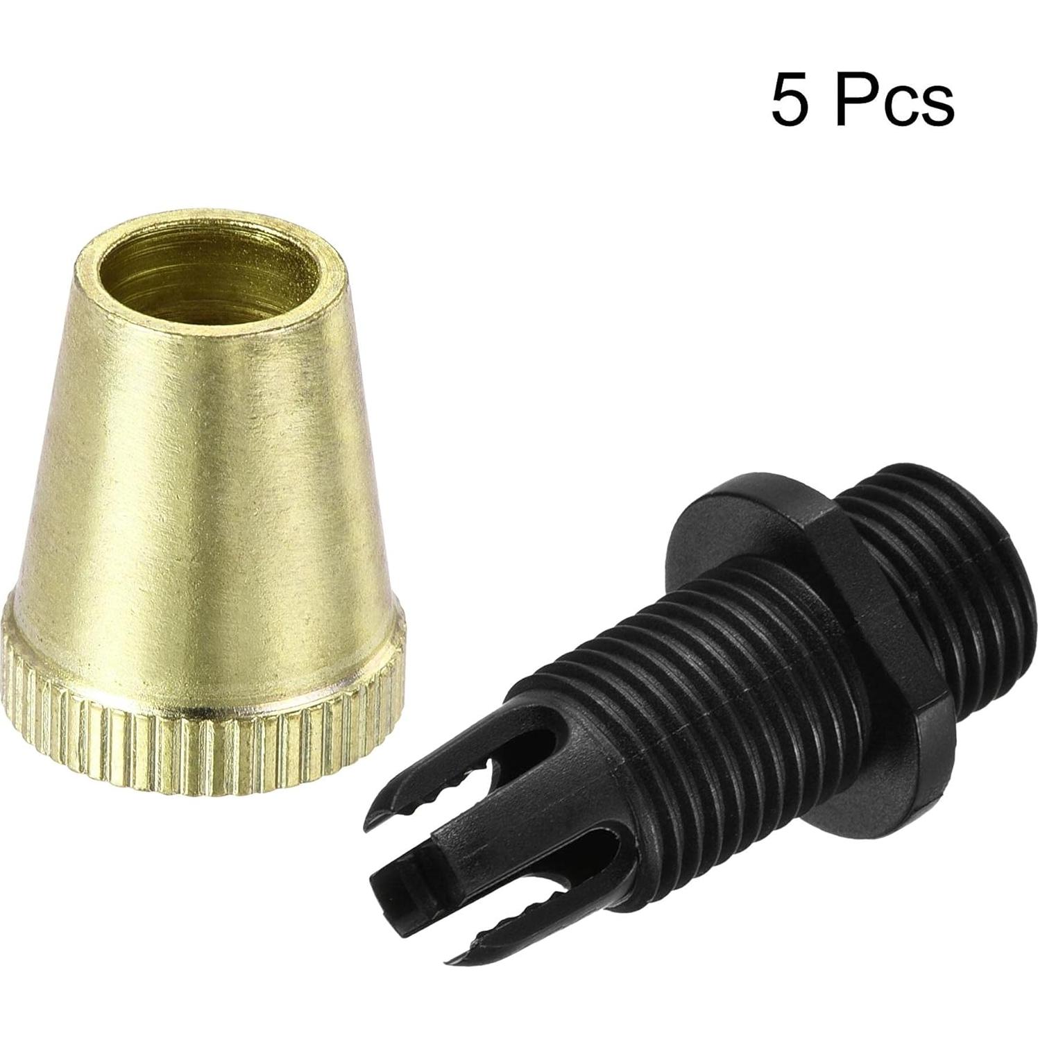 Conectores de Alivio de Tensión uxcell 5Pcs Dorado 1/8IP