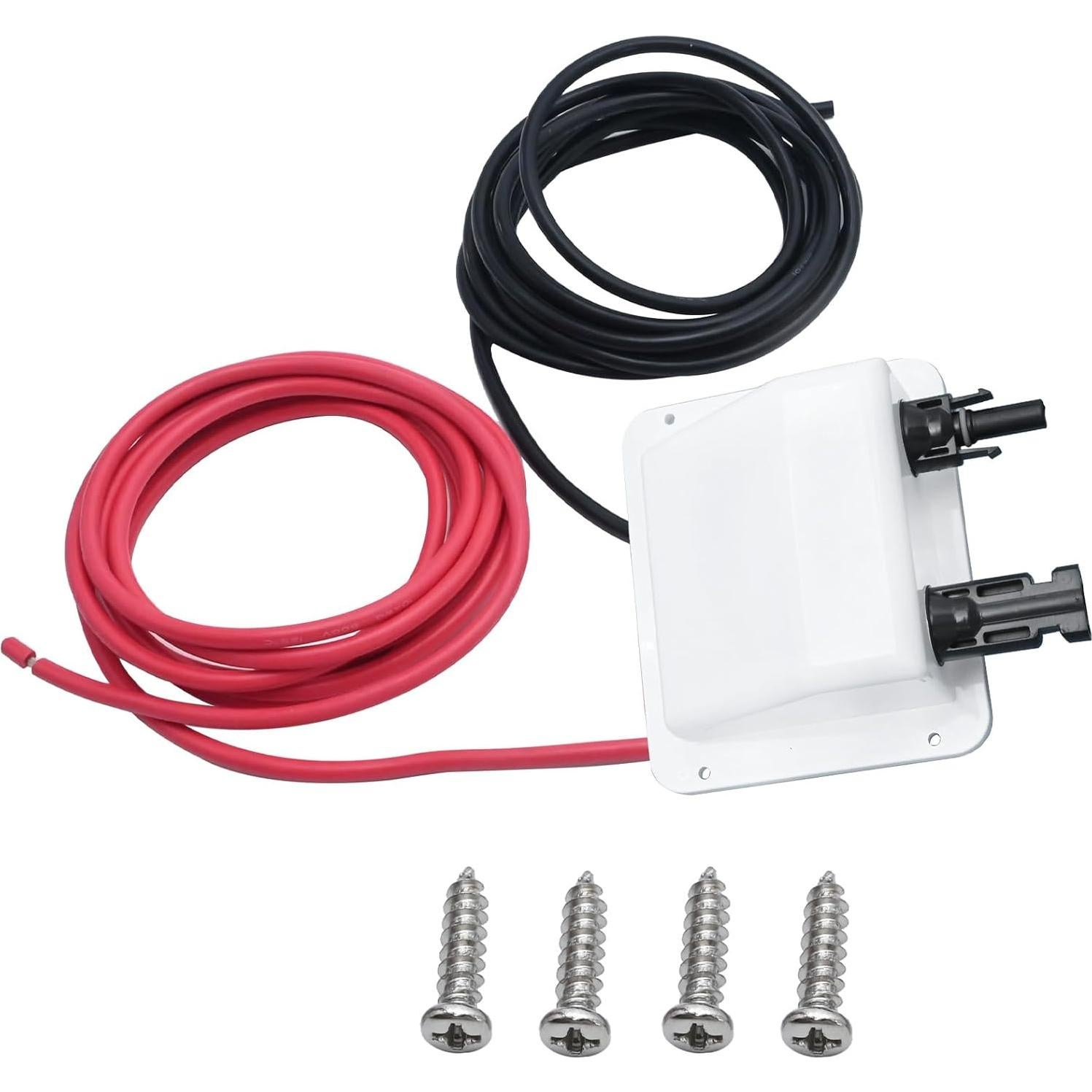 Caja de entrada de cable solar VIKKSAER 3.05 m 10AWG blanca