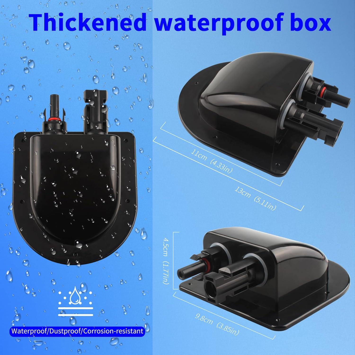 Entrada de Cable Solar Kbaoele 10FT 10AWG IP68 Impermeable