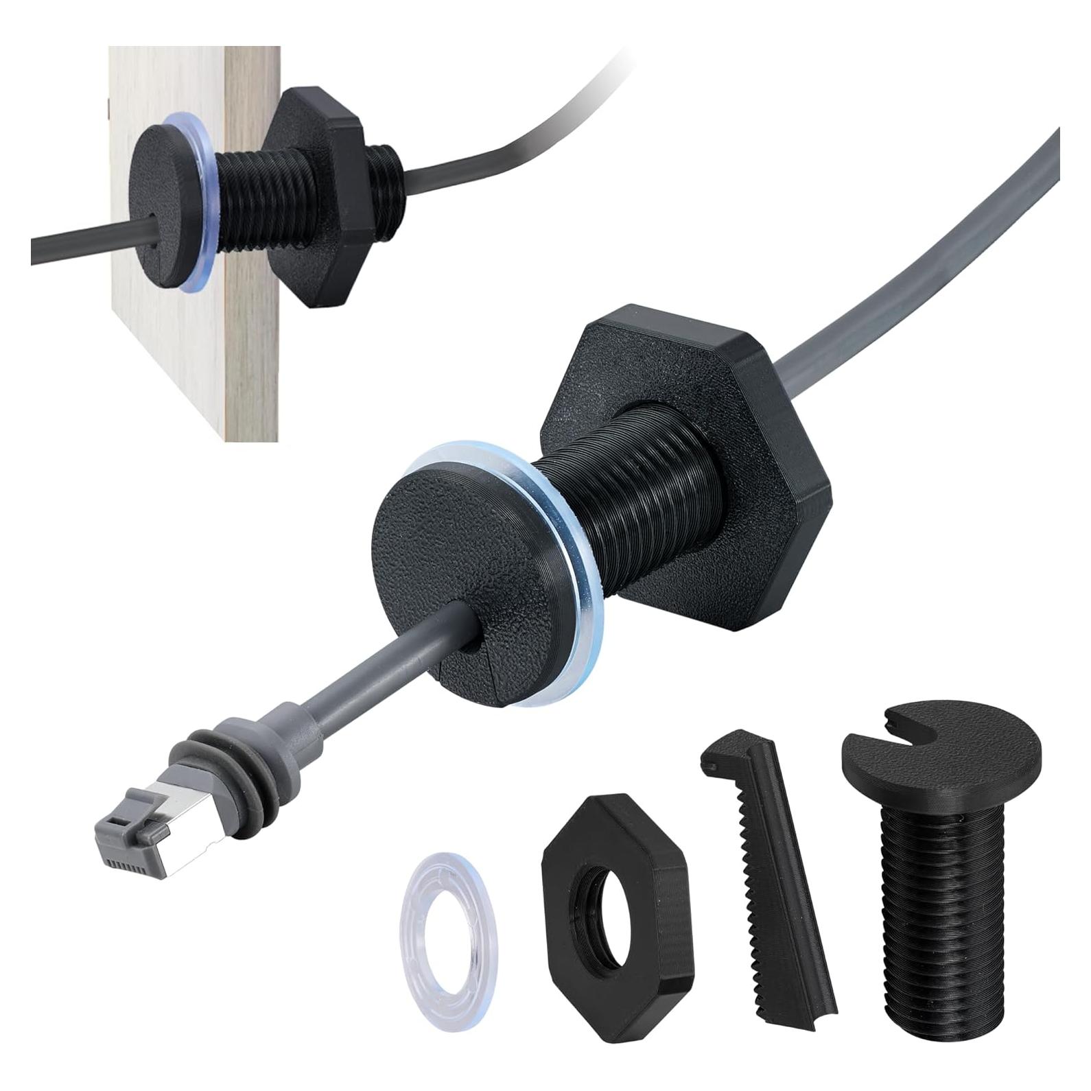 Grommet Passthrough Dikiwodark para Starlink RV Negro 22mm