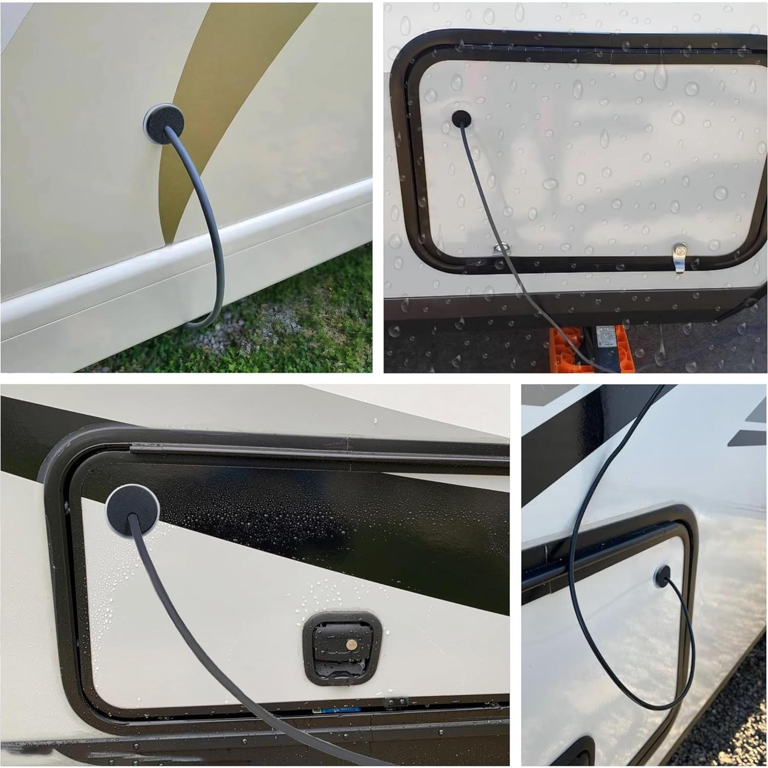 Grommet Passthrough Dikiwodark para Starlink RV Negro 22mm