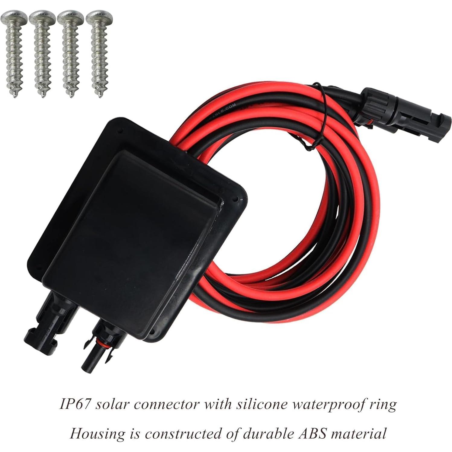 Caja de Conexión Solar a Prueba de Clima Repustor 10AWG 10 pies