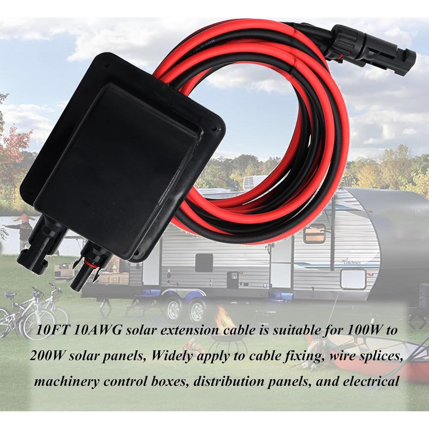 Caja de Conexión Solar a Prueba de Clima Repustor 10AWG 10 pies