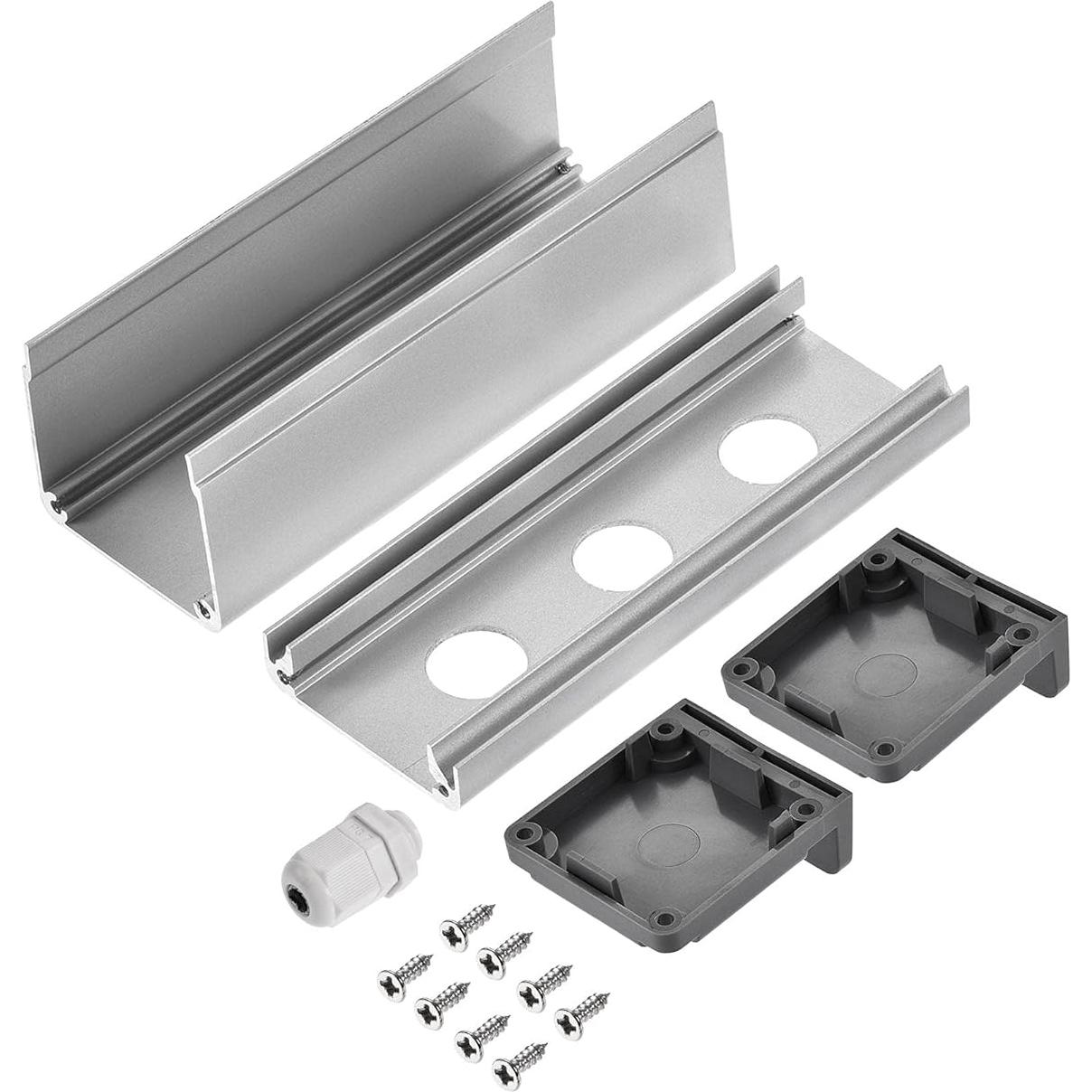 Caja de Interruptor de Aluminio uxcell 3 Agujeros 16mm PG7