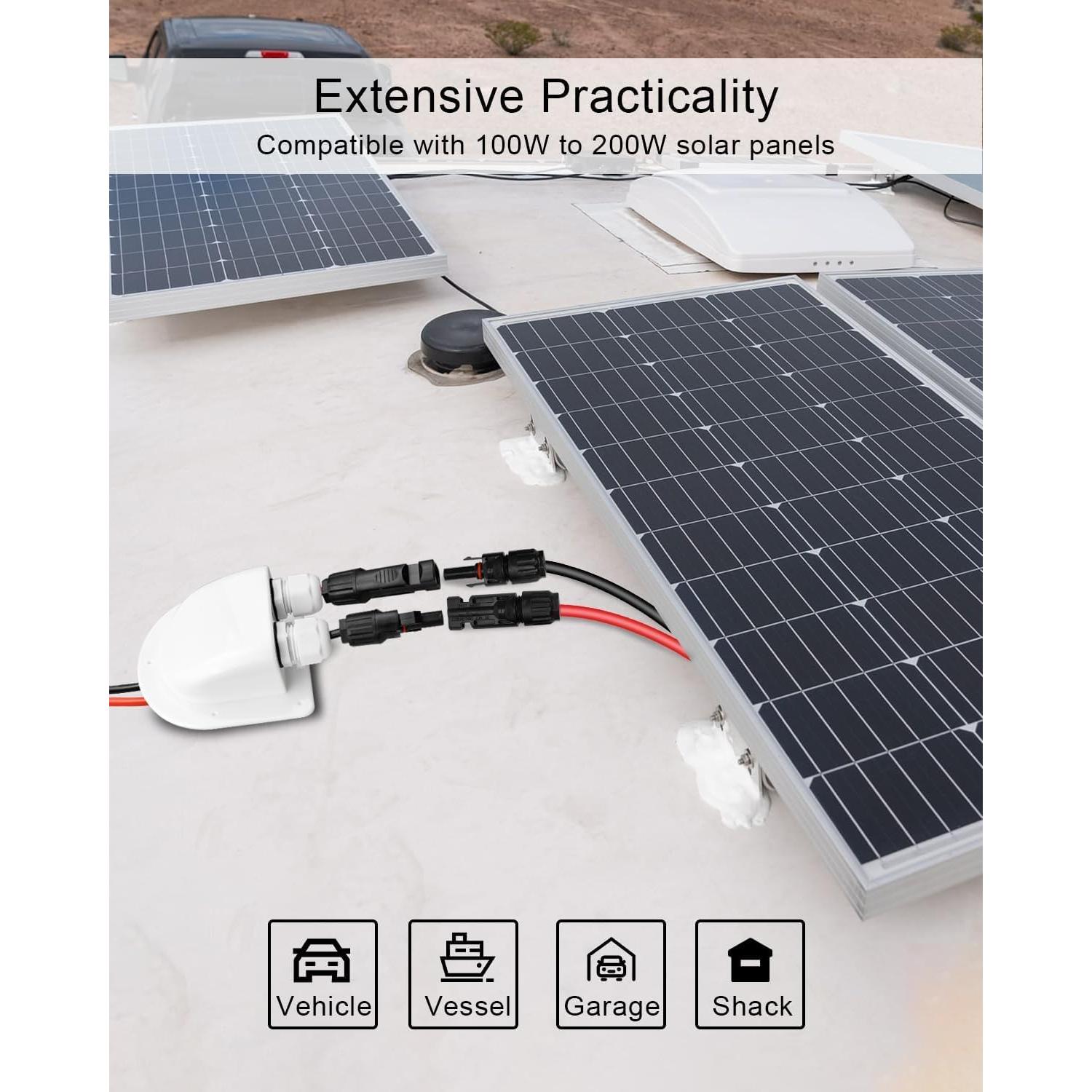 Cable de Extensión Solar Bosting 3m 10AWG IP68 para Paneles