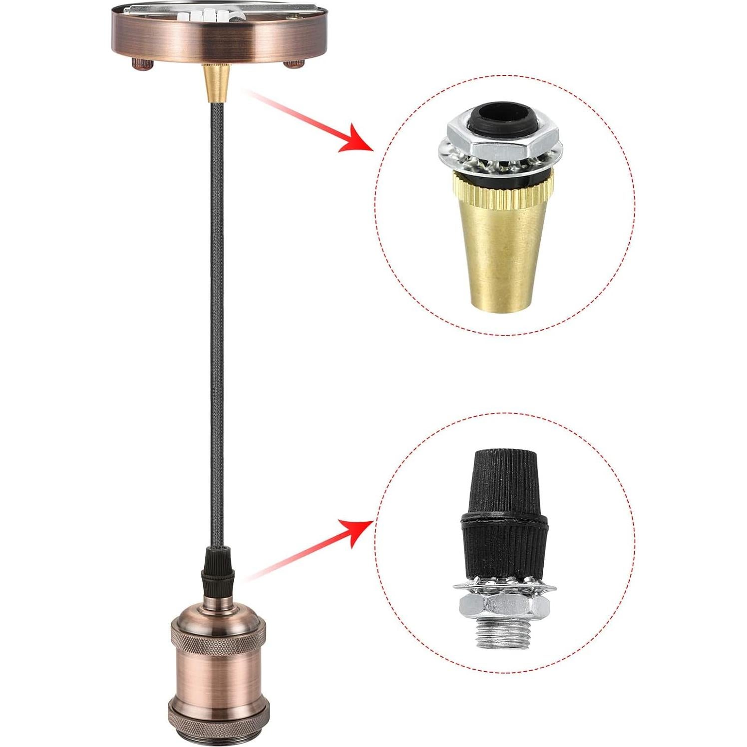 Conectores de Cuerda de Iluminación PATIKIL, 10 Pcs, M10