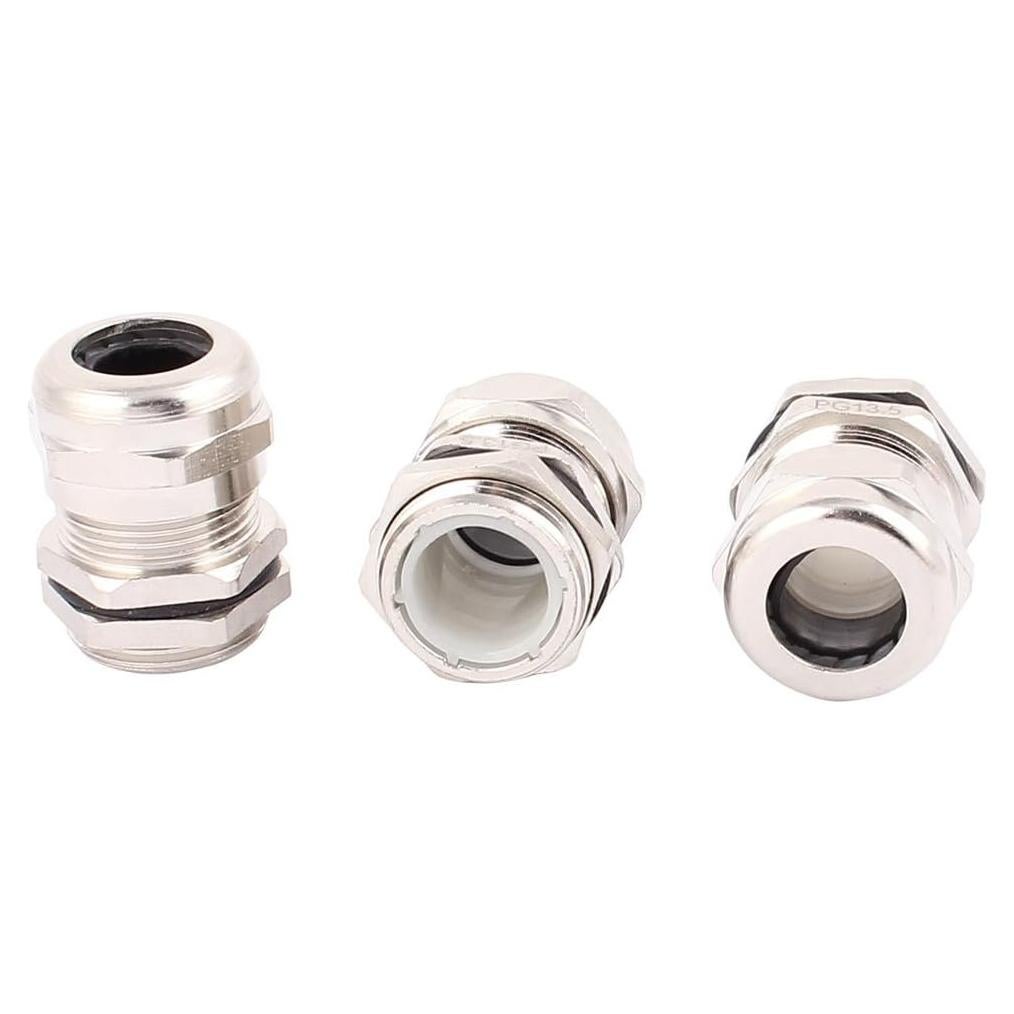 Conector Estanco de Acero Inoxidable uxcell PG13.5 3 Pcs 6-12mm