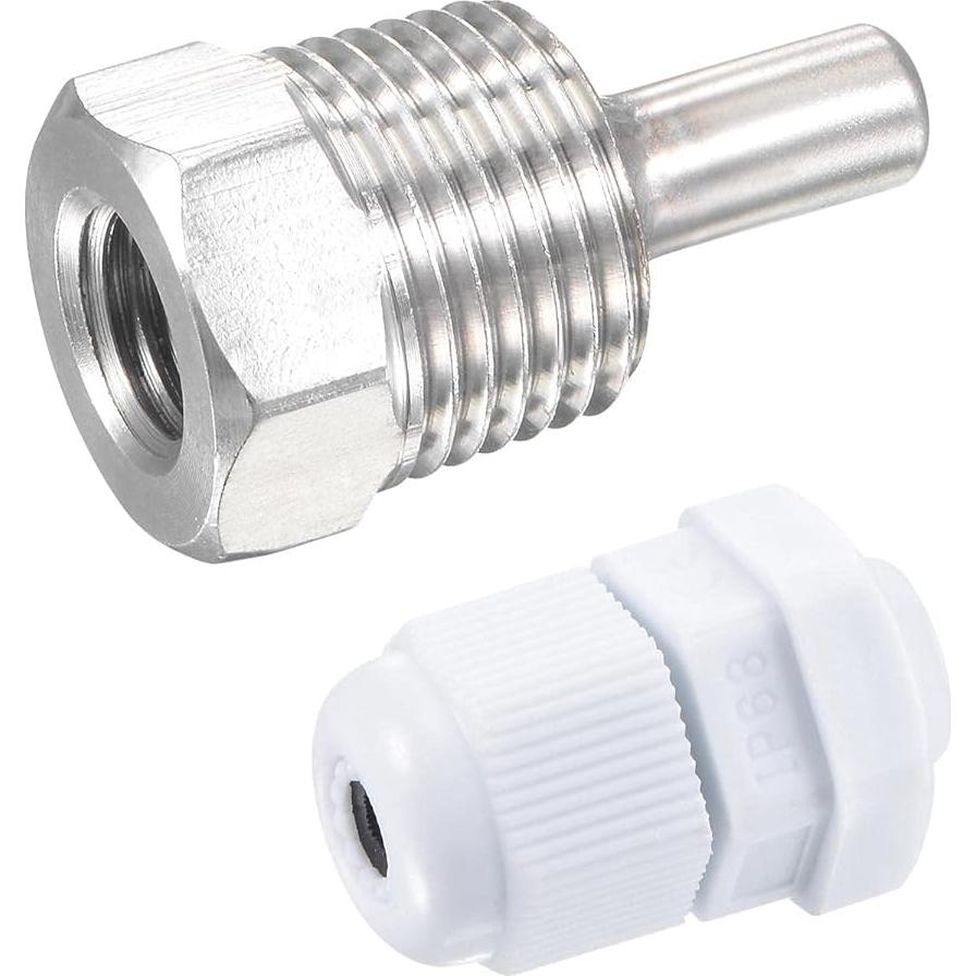 Termopar sin Soldadura uxcell G1/2 Acero Inoxidable 30mm