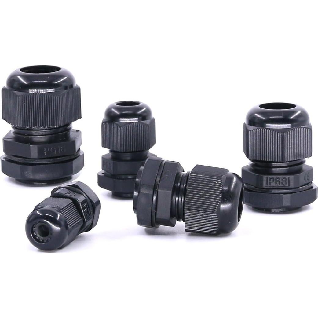 Kit de 30 Glands de Cable Hilitchi Nylon Impermeable 3.5-13mm