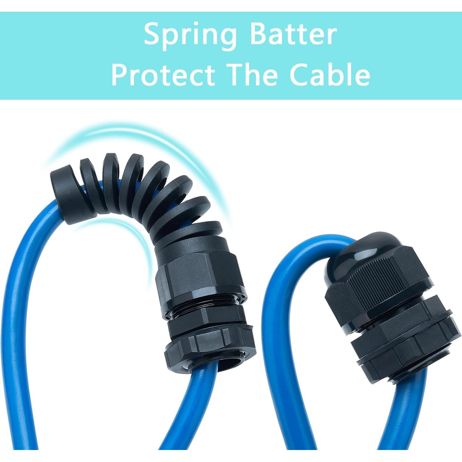 Conector de Cable Impermeable Aandxmok PG13.5 18 Pcs 6-12mm