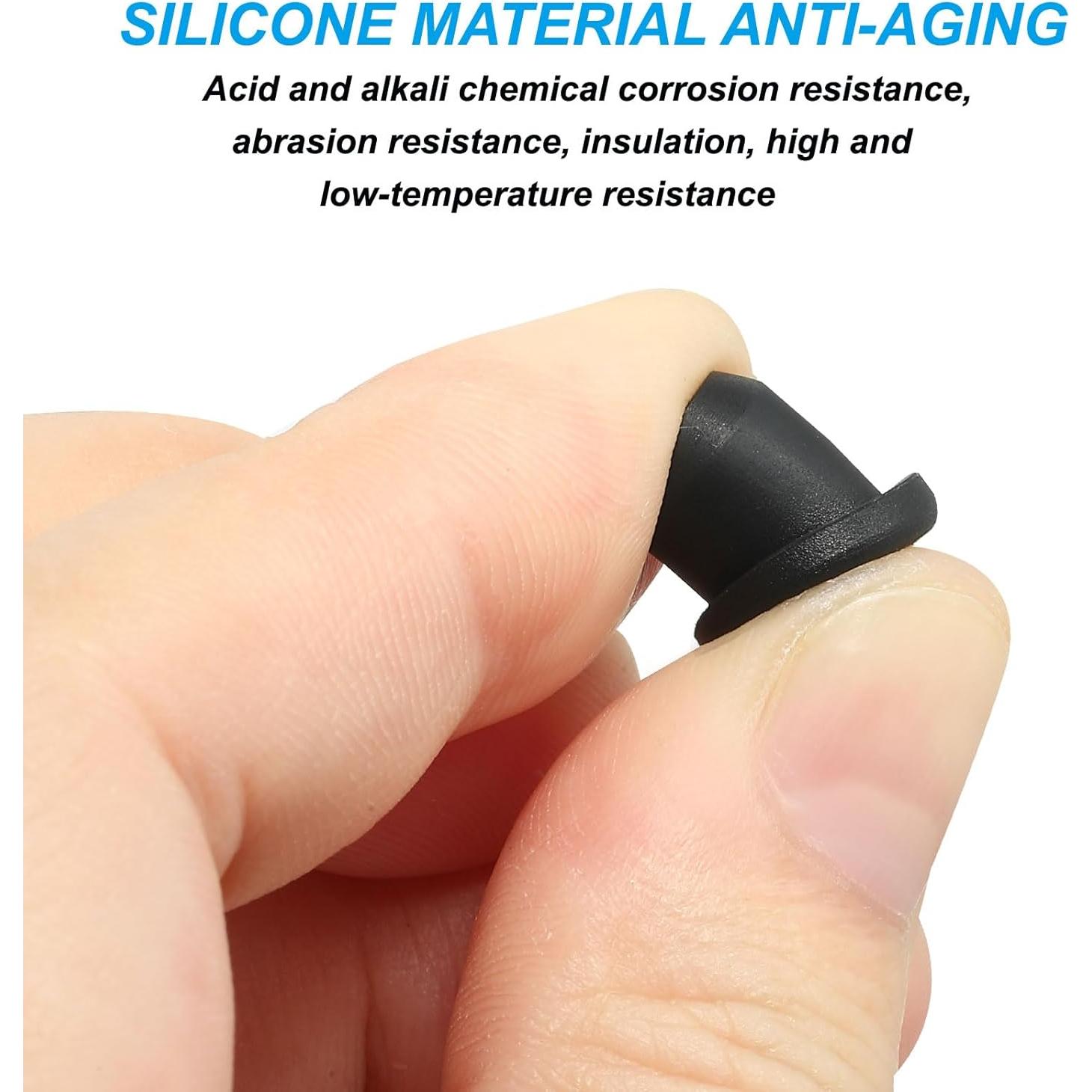 Tapones de Silicona T-Hole PATIKIL 7.3mm Paquete de 20