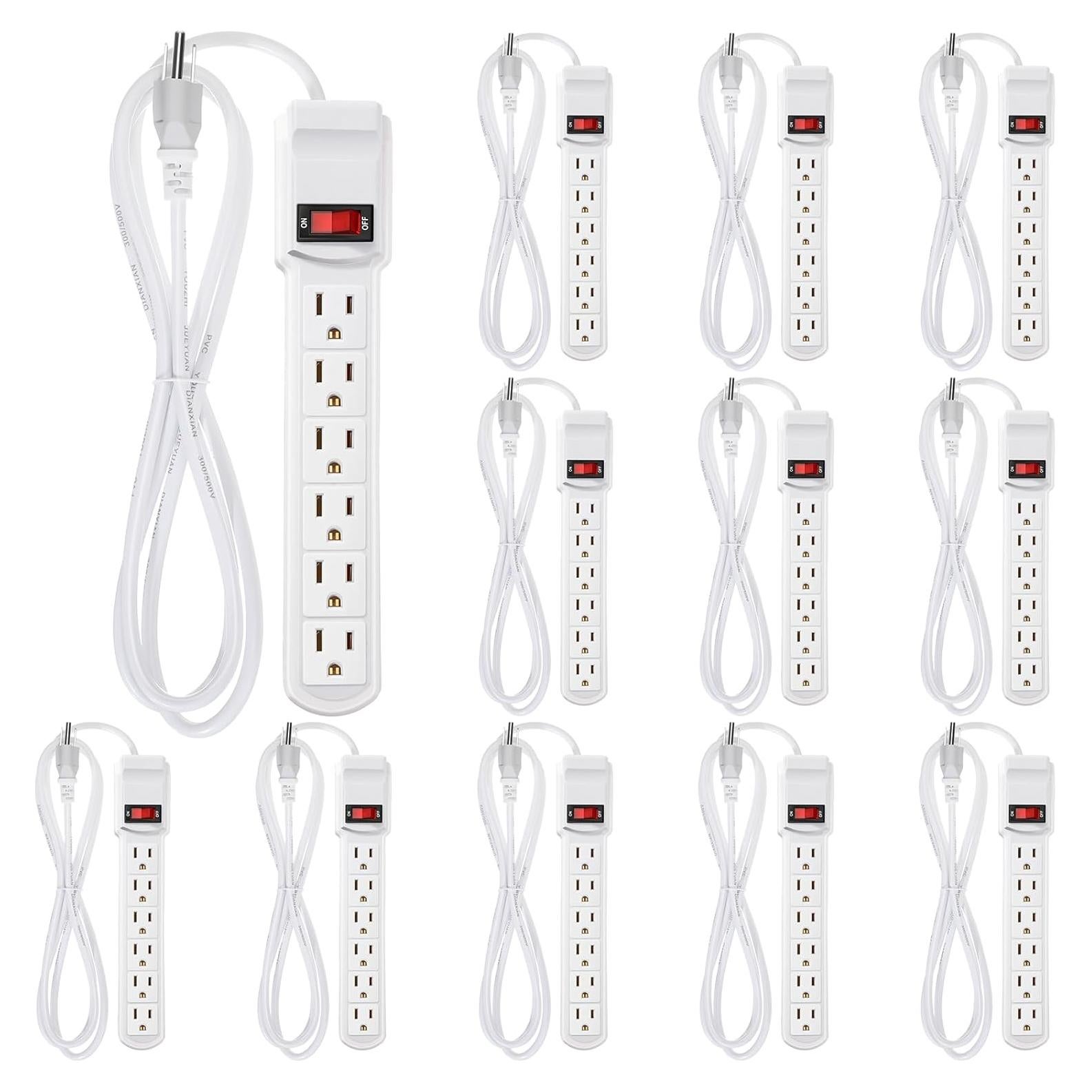 Regleta de Protección contra Sobretensiones Kanayu 12 Pcs 1.8m