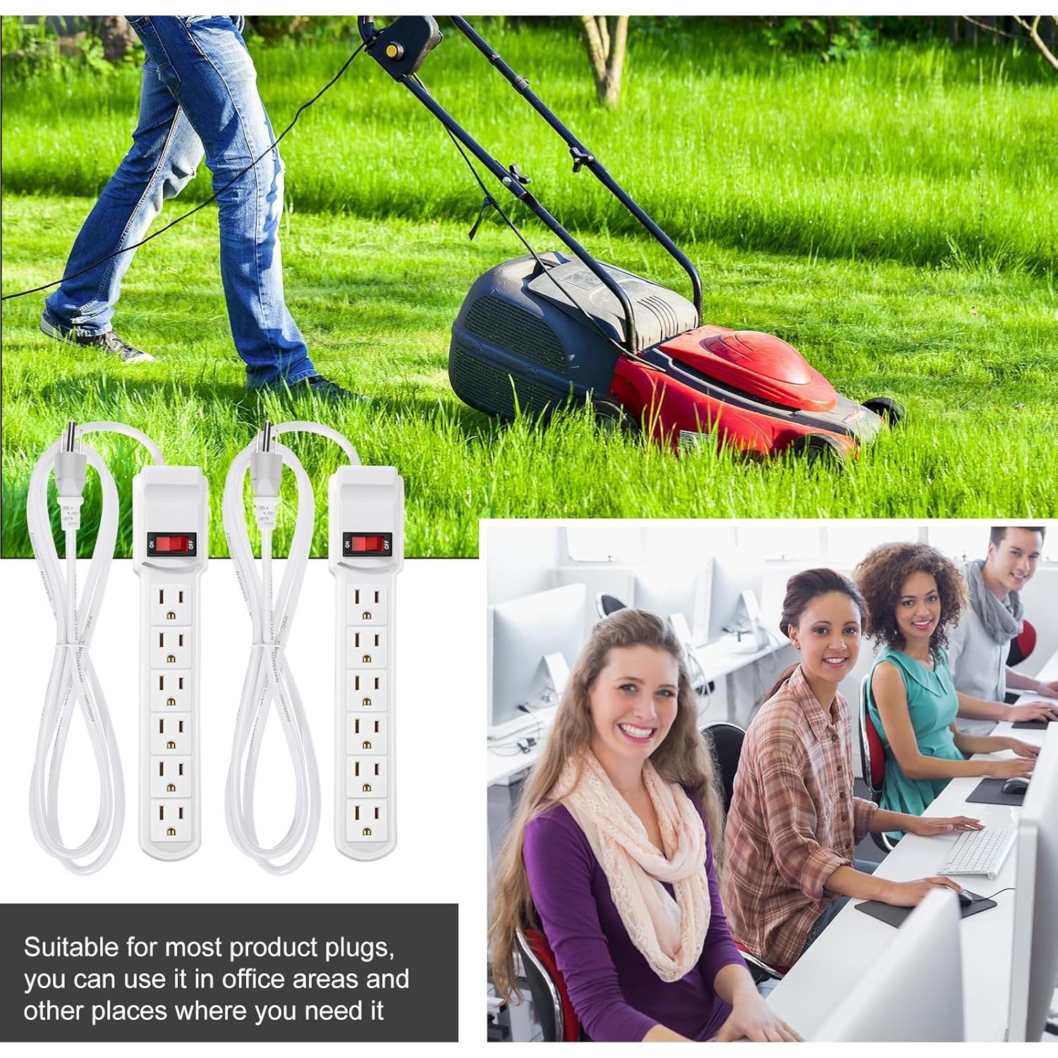 Regleta de Protección contra Sobretensiones Kanayu 12 Pcs 1.8m