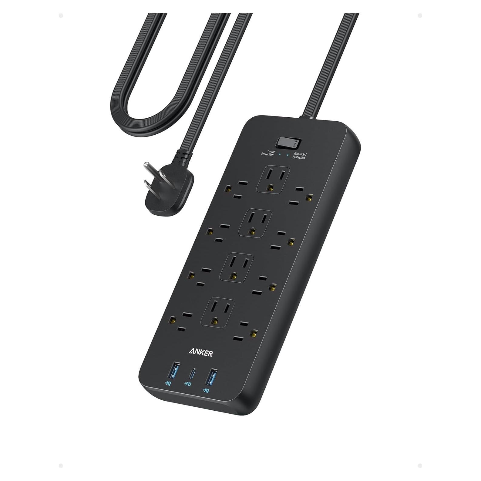 Regleta de Alimentación Anker 351 con 12 Salidas AC y USB