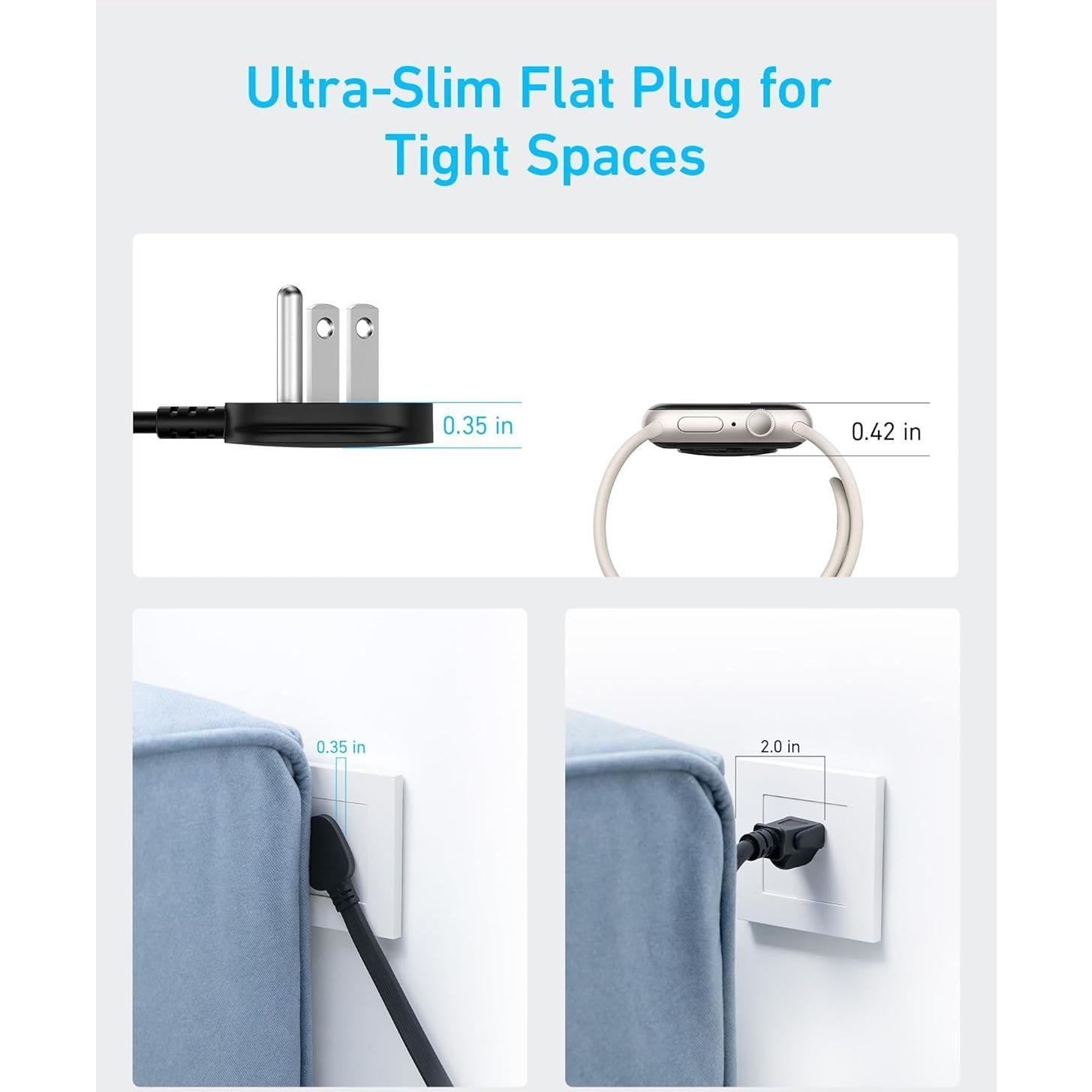 Regleta de Alimentación Anker 351 con 12 Salidas AC y USB