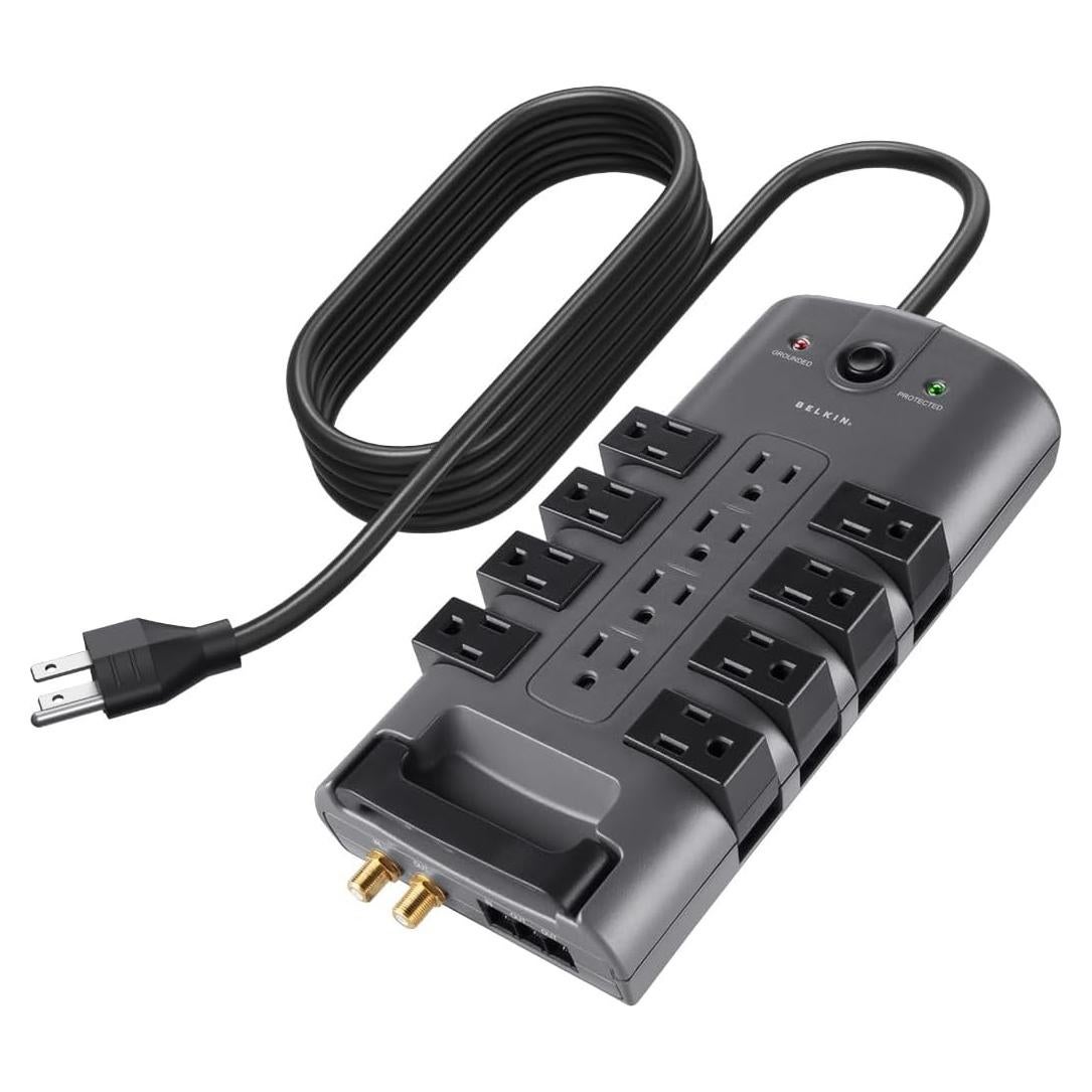 Protector de Sobretensión Belkin 12 Salidas 4320 Julios 2.4m