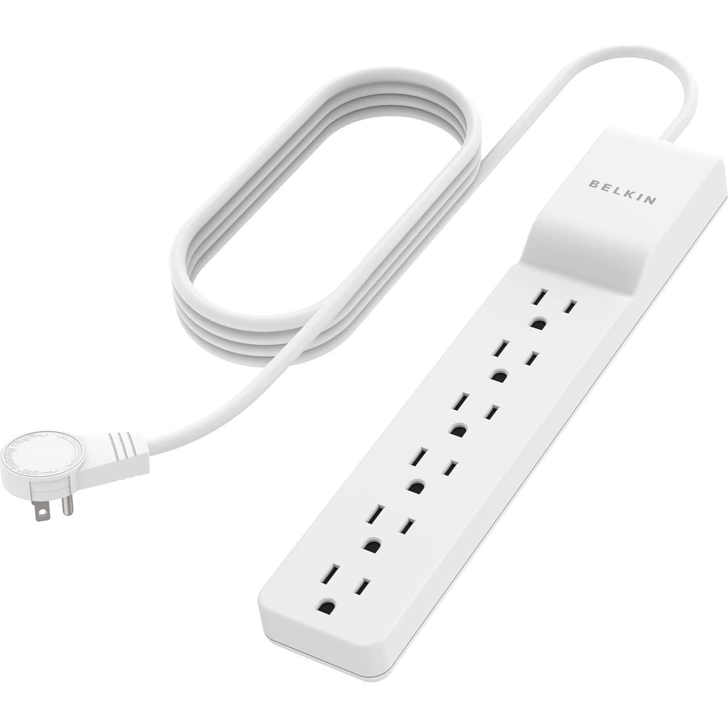 Regleta de Energía Belkin SlimLine 6 Salidas 700 Julios 1.83m