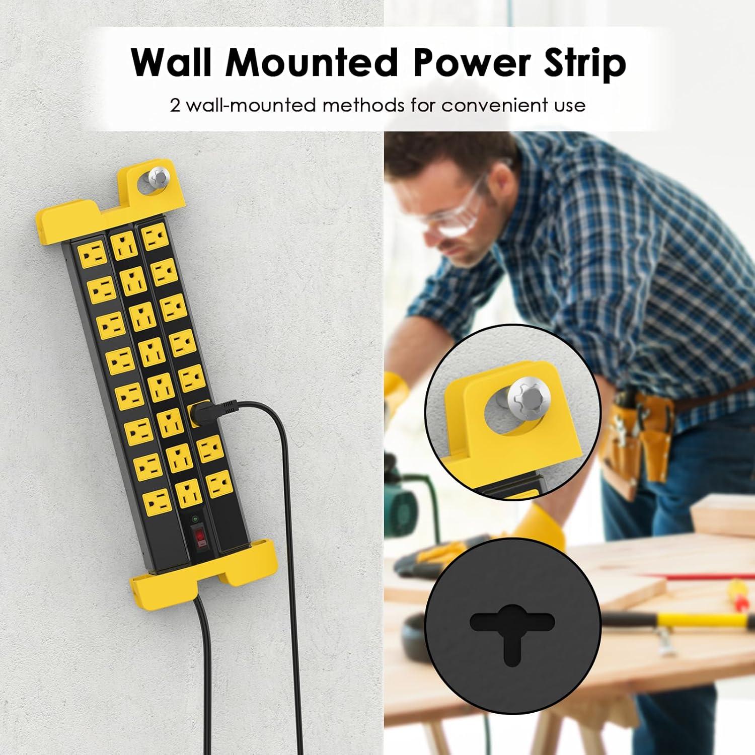 Regleta de Potencia HHSOET 24 Salidas 15A Metal Montable