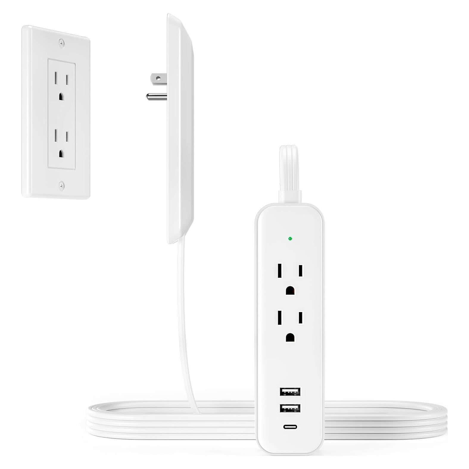 Regleta de Extensión OKCHILD 1 USB C 2 USB A 5 Pies