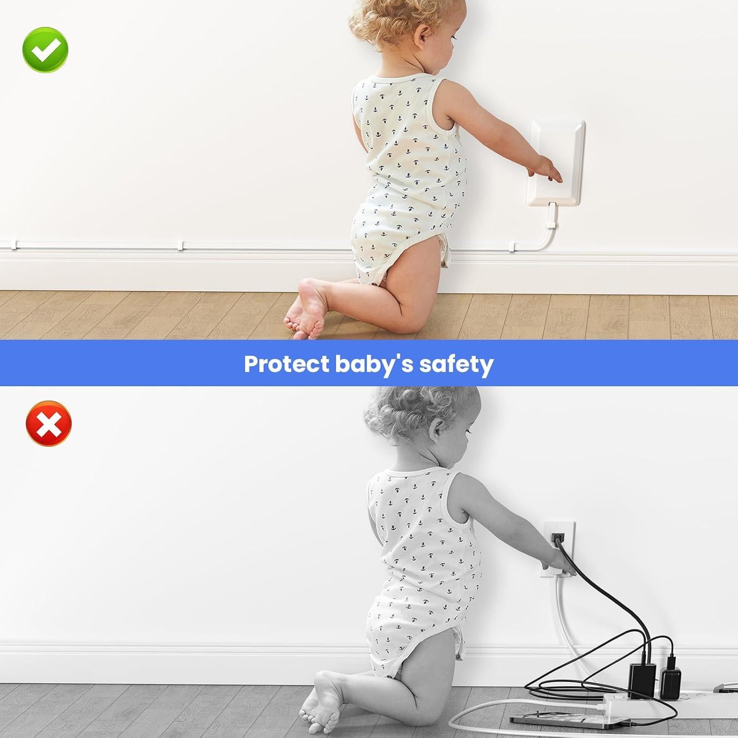 Regleta de Extensión OKCHILD 1 USB C 2 USB A 5 Pies