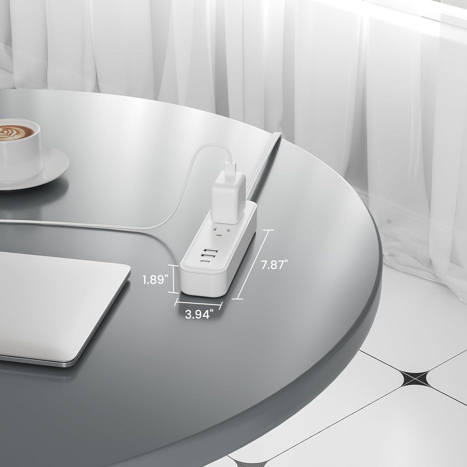 Regleta de Extensión OKCHILD 1 USB C 2 USB A 5 Pies