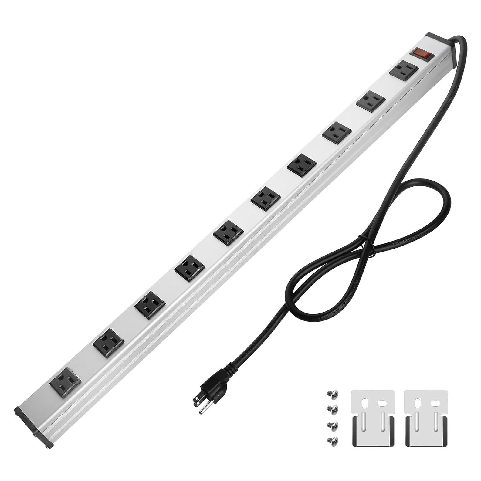 Regleta de Enchufes de Metal CCCEI 10 Salidas 1.22m 15A