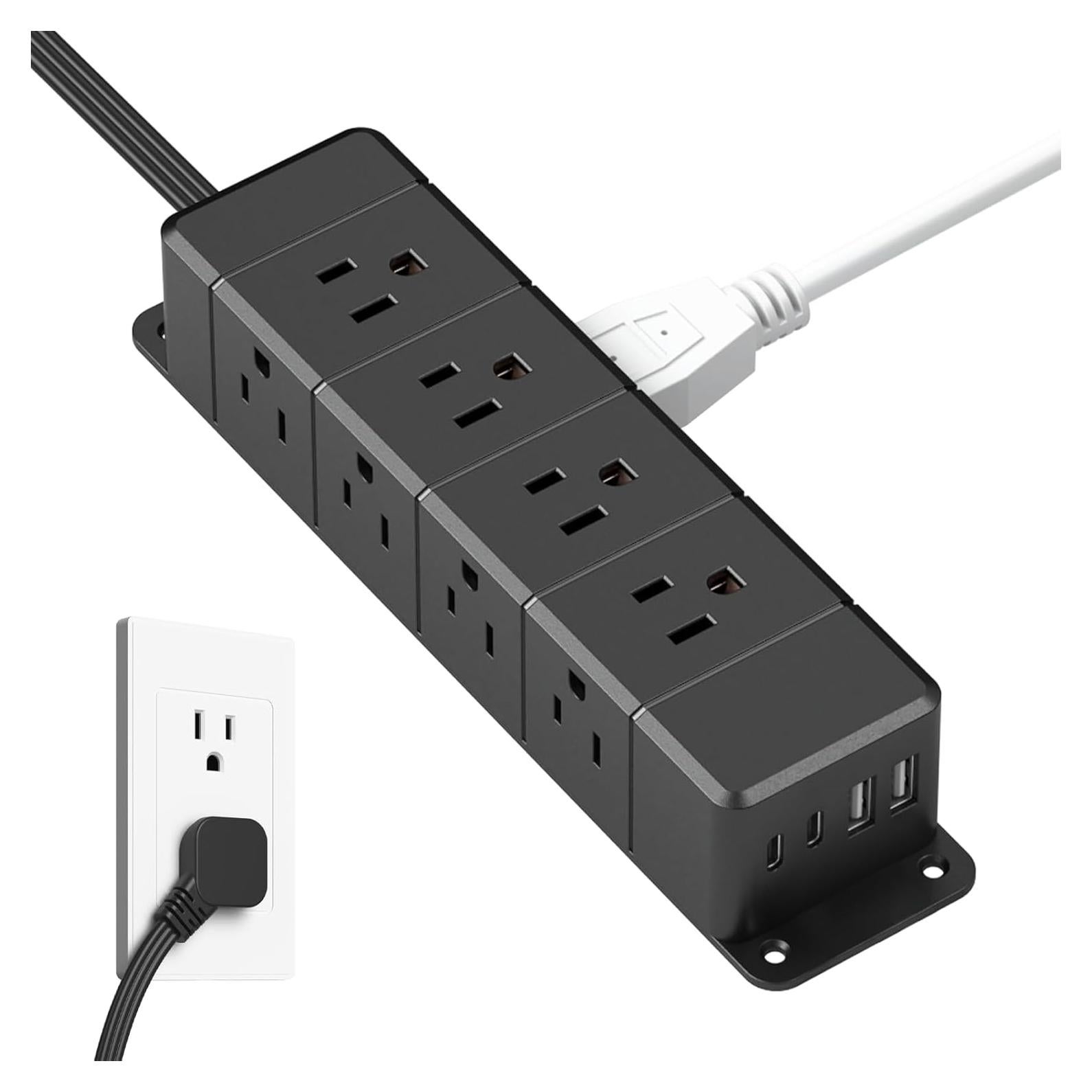 Regleta de Carga Rápida ANNQUAN 40W 12 Salidas 4 USB