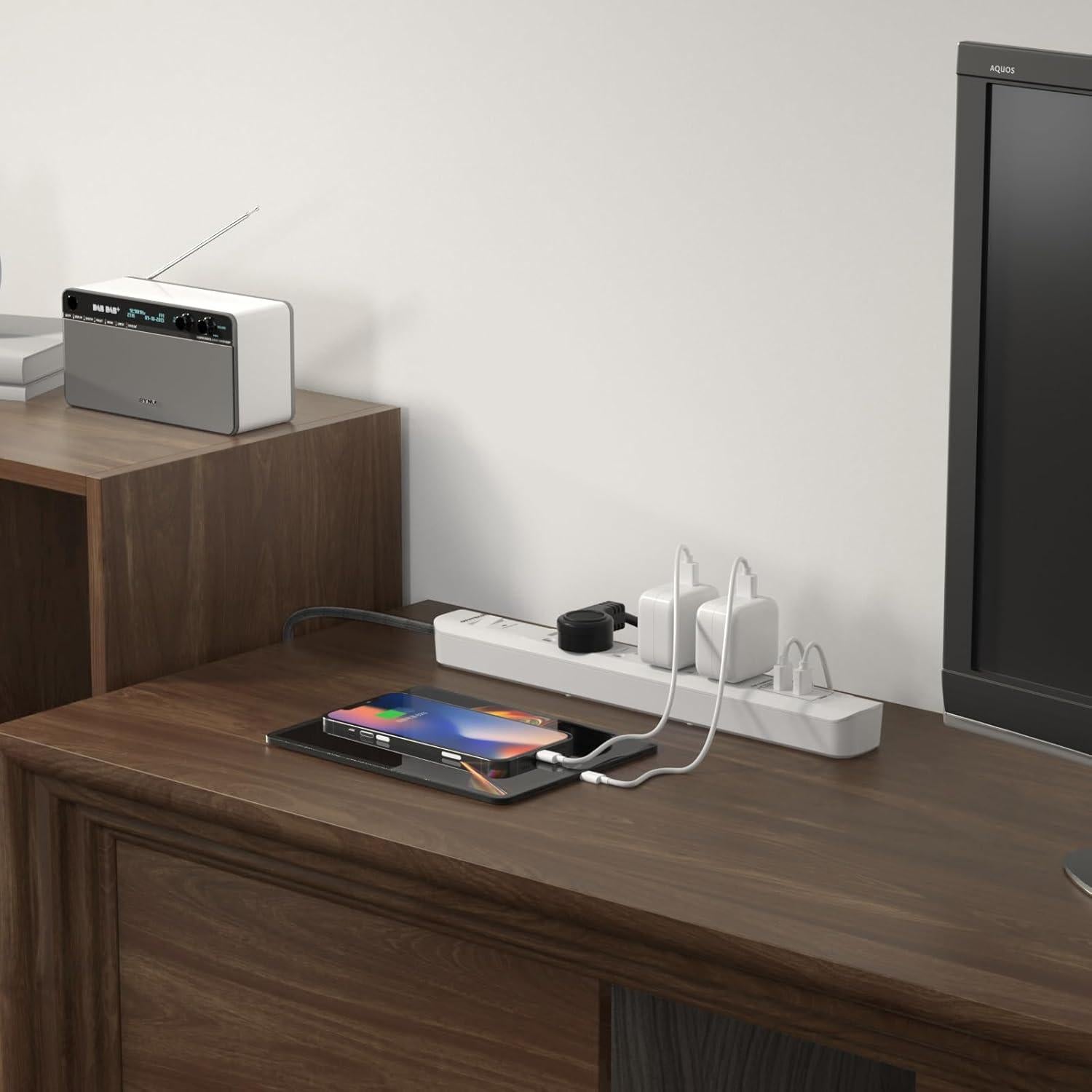 Regleta de Sobretensión Oviitech 6 Salidas 3 USB 1.5m Blanca