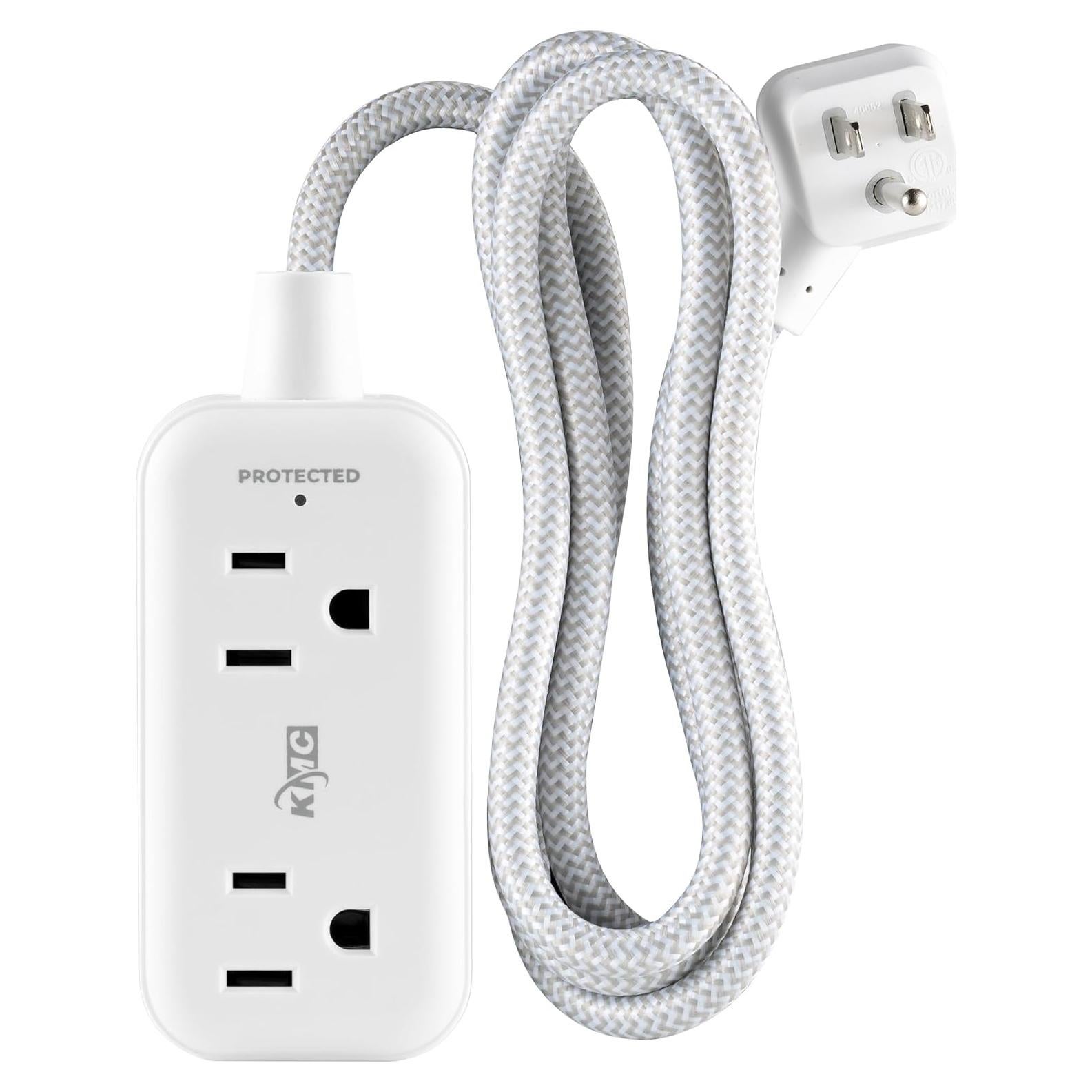 Regleta de Energía KMC con 2 Salidas y 3 Puertos USB, 245J