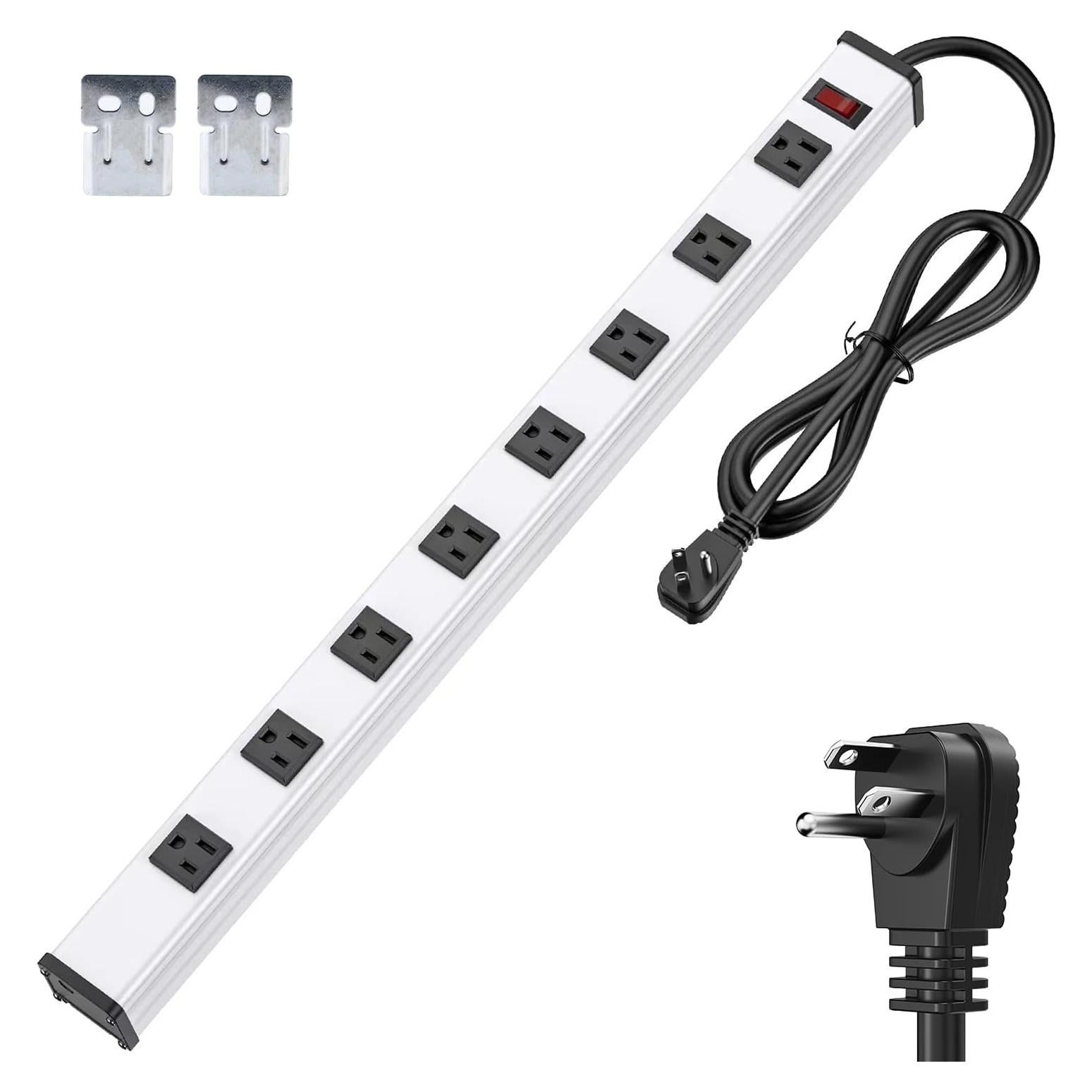 Regleta de Metal 8 Salidas Berigtta 1.83m 15A 1875W Montable