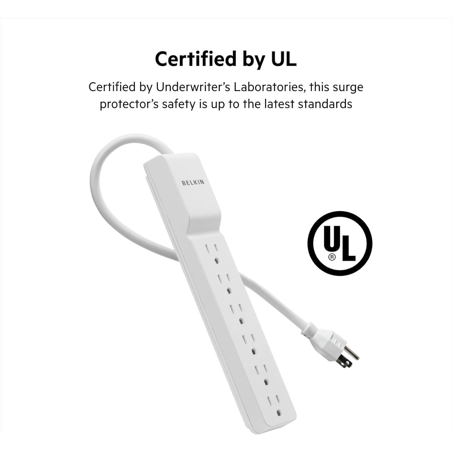Protector de Sobretensión Belkin de 6 Salidas 720 Julios 3m