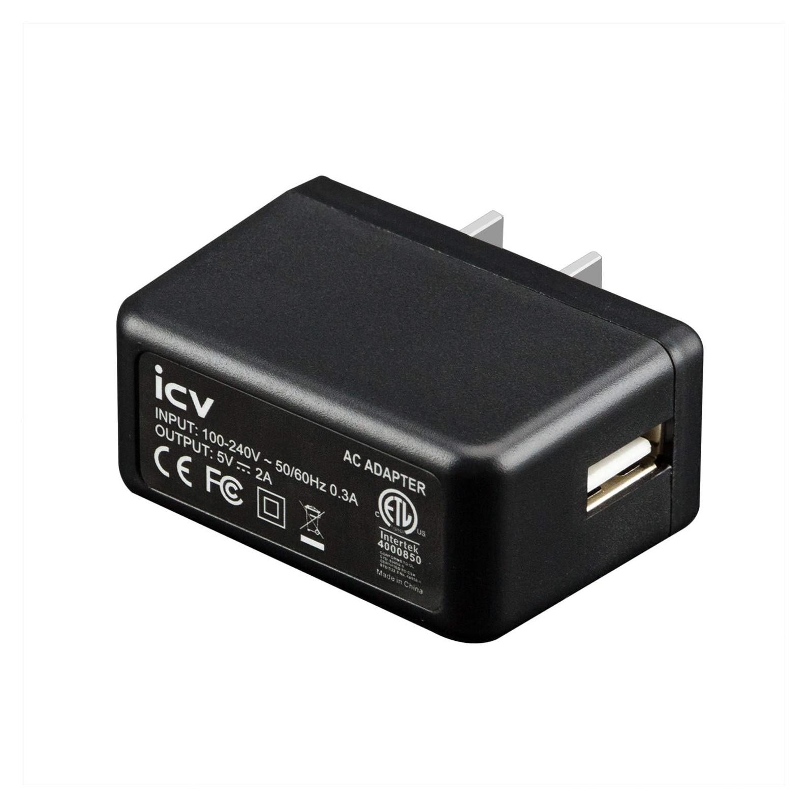Cargador de Pared USB ICV 5V 2A Compacto y Seguro