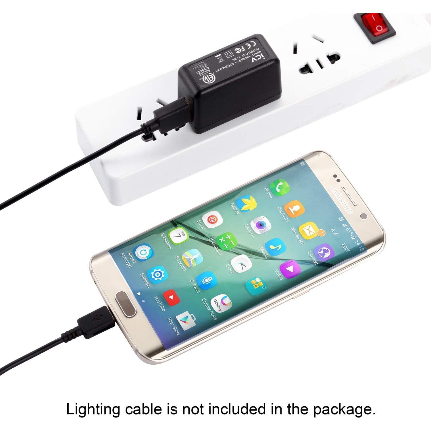 Cargador de Pared USB ICV 5V 2A Compacto y Seguro