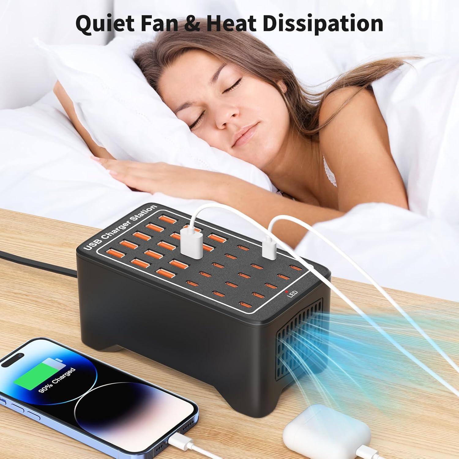 Estación de Carga USB-C 150W 30 Puertos RUANSZZ