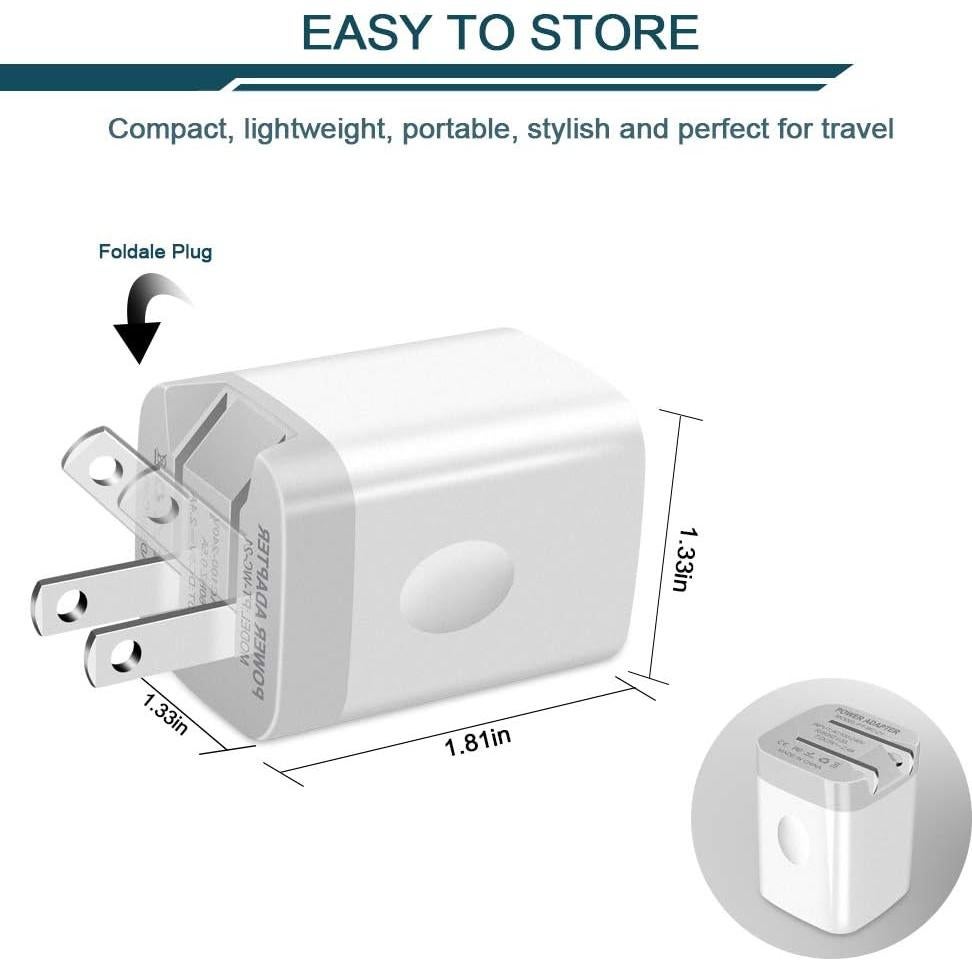Cargador de Pared USB AILKIN 2 Puertos 2.4A Blanco