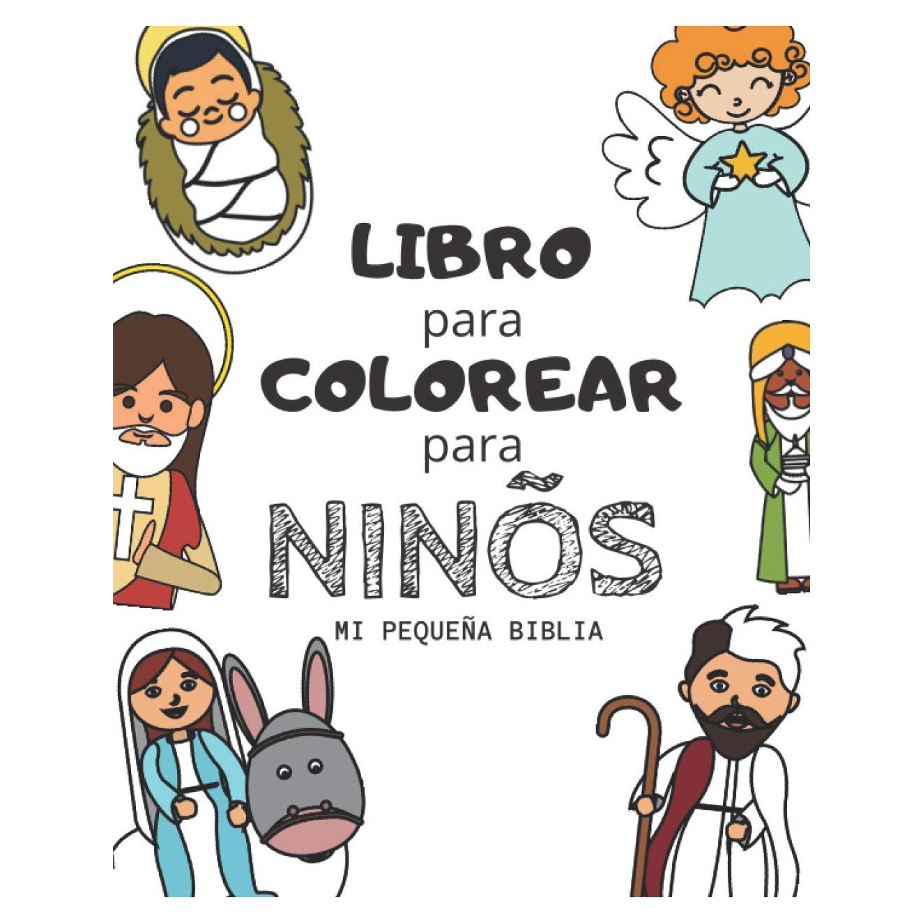 Libro para colorear para niños : Mi pequeña Biblia: cuaderno para colorear para niños de 5 a 9 años | antiestrés natural | libro de colorear para ... para un joven cristiano (Spanish Edition)