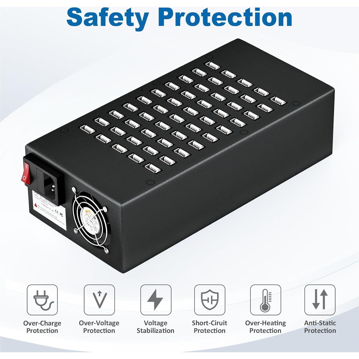 Estación de Carga USB Rápida RUANSZZ 50 Puertos 200W