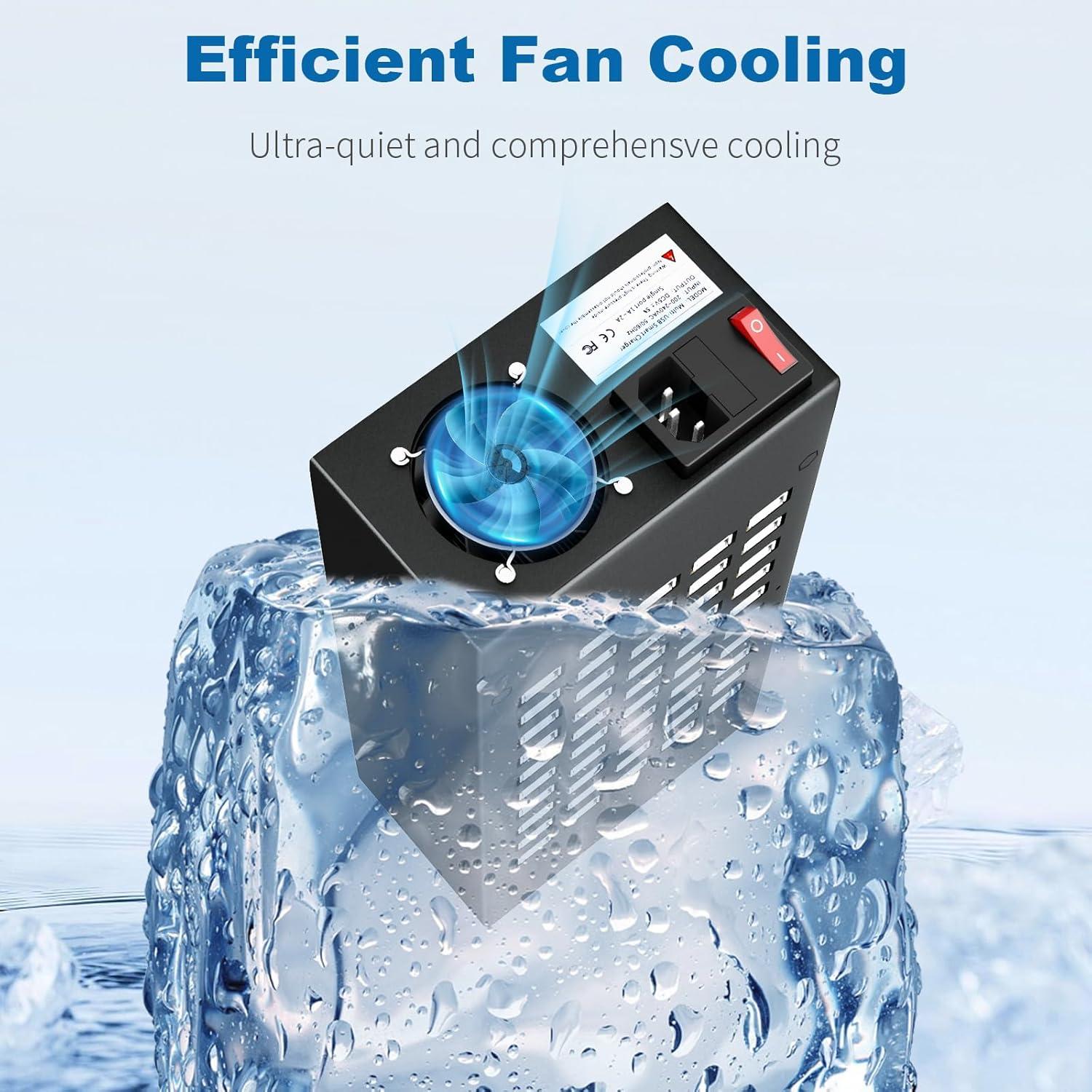 Estación de Carga USB Rápida RUANSZZ 50 Puertos 200W