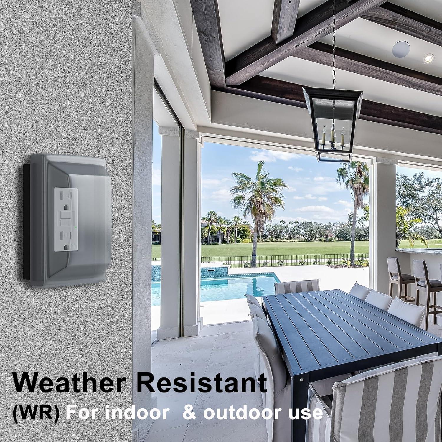 Enchufes GFCI 15A BRILLTECH Resistente a la Intemperie 10PACK