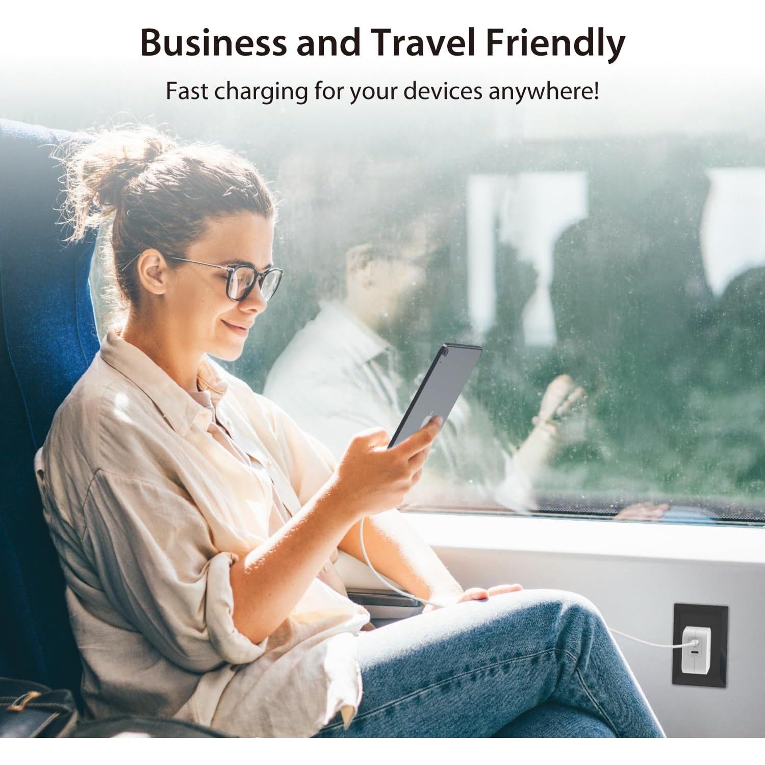 Cargador de pared USB C 40W j5create JUP2440 - Carga rápida