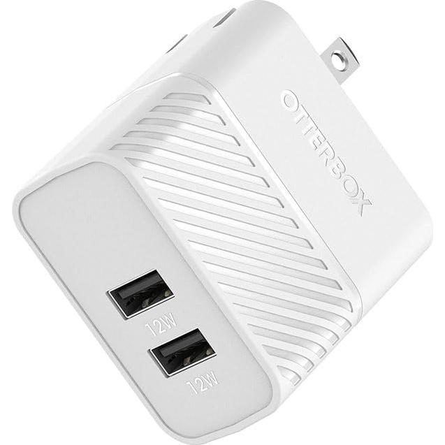 Cargador de pared USB-A OtterBox 24W + Cable Lightning 1M