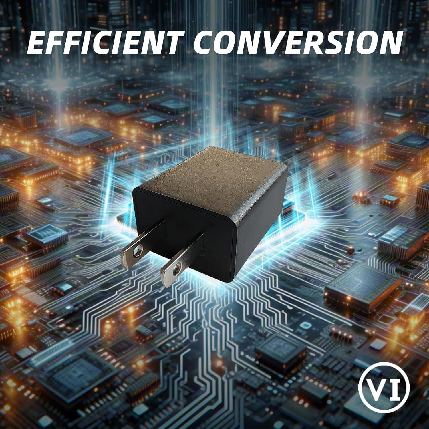 Cargador USB 5V 1A Certificado UL Negro - 3 Piezas