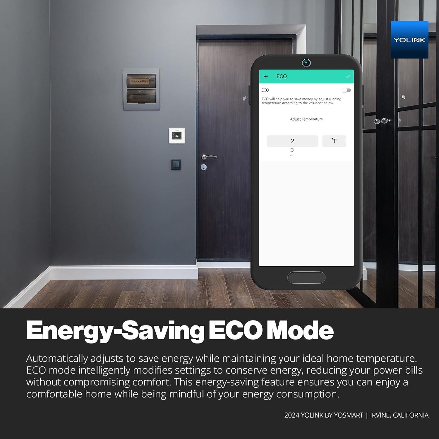 Termostato Inteligente YoLink 2 con Control Remoto y Programación