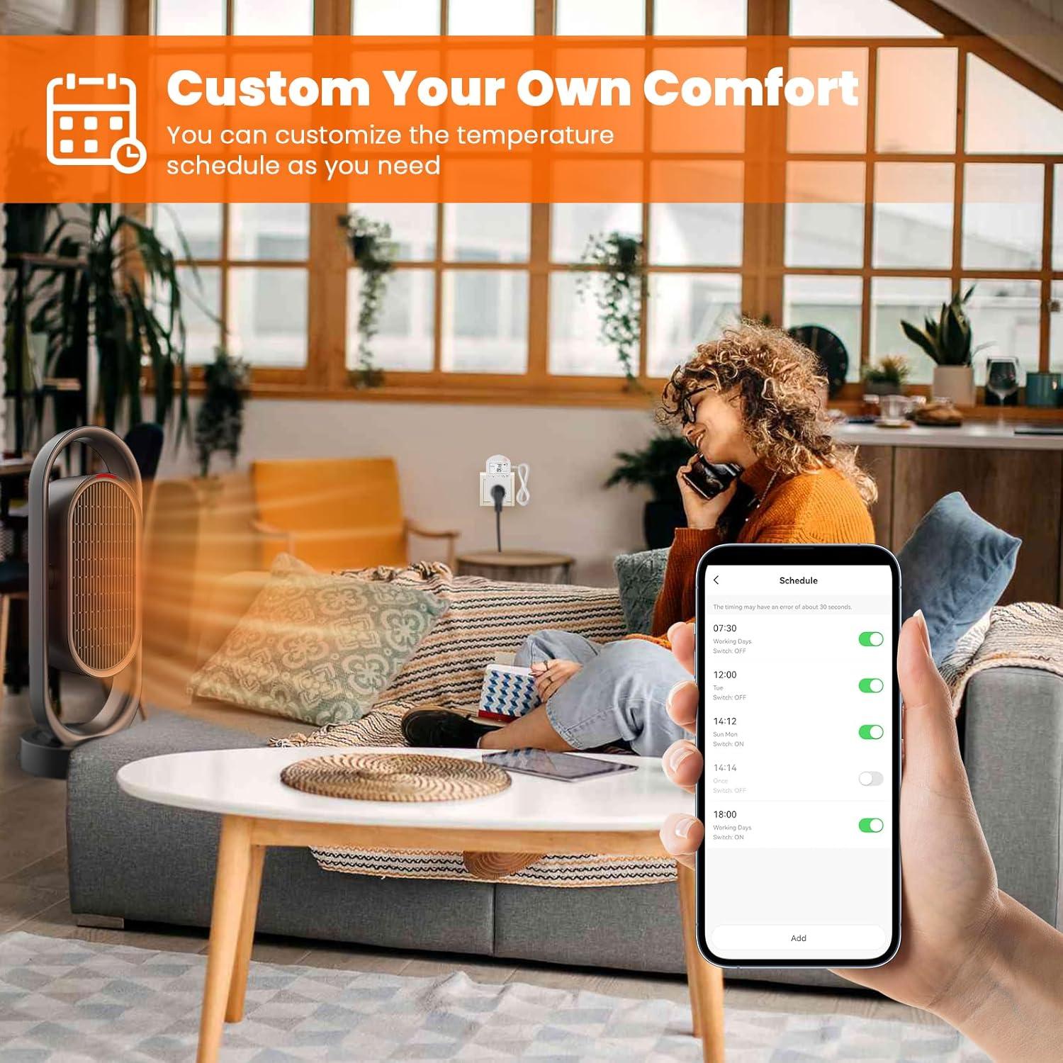 Termostato Inteligente WiFi Briidea BR-145 110V 16A Control App