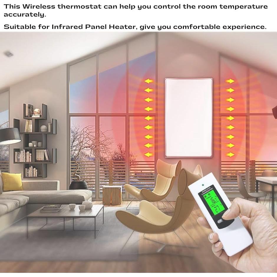 Termostato Inalámbrico Ecoartheating EAHWT01 Control Remoto