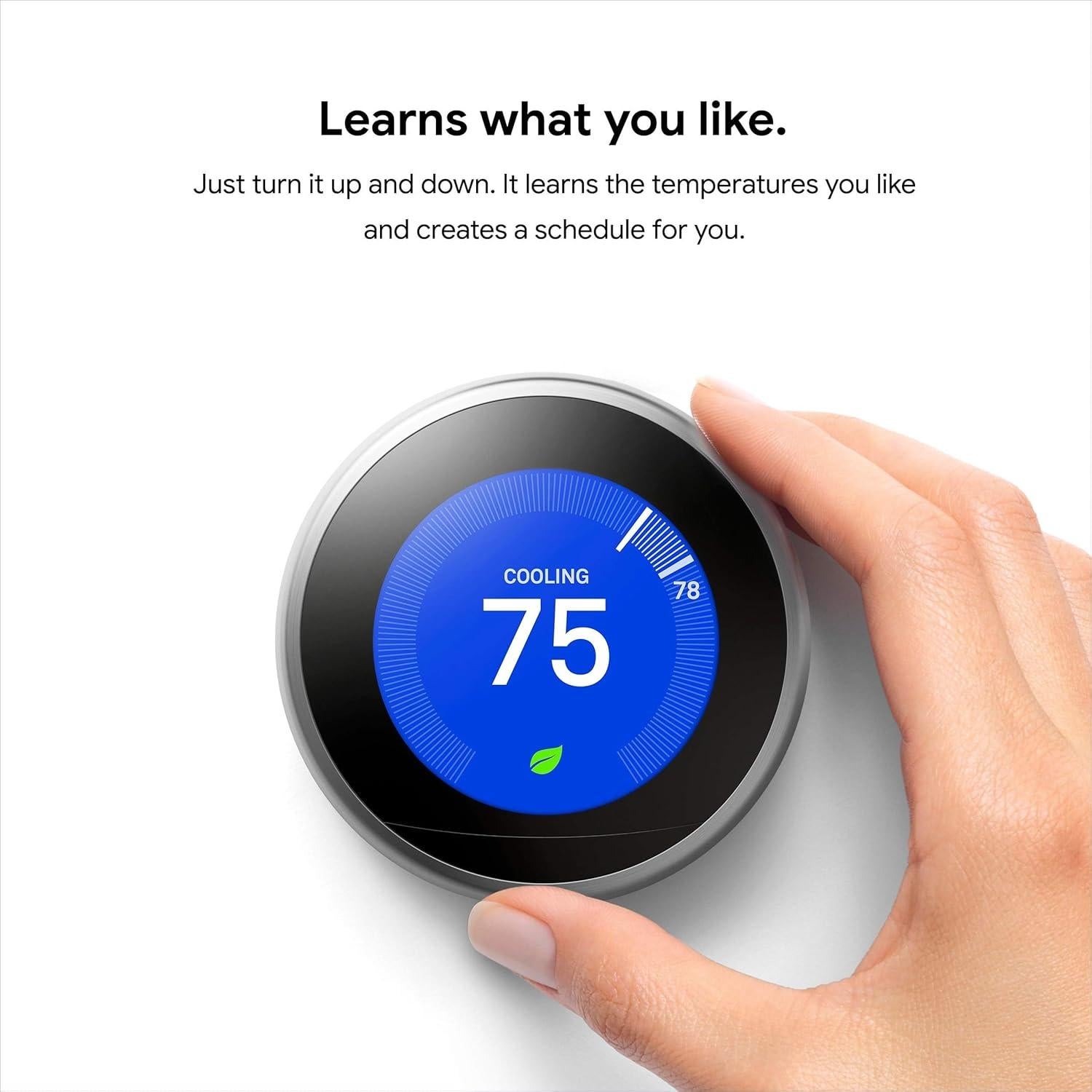 Termostato Inteligente Google Nest 3ra Generación Acero Pulido