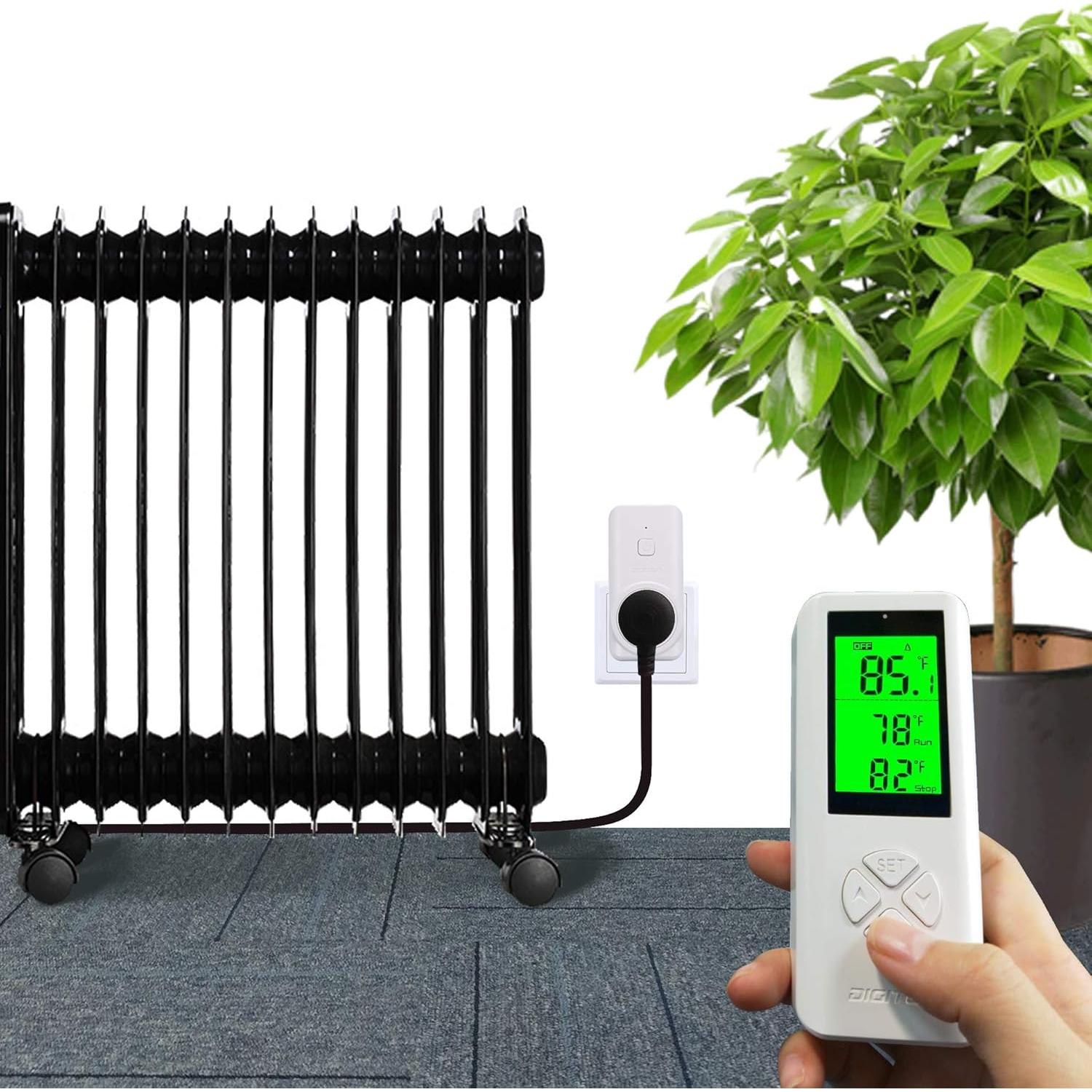 Termostato Inalámbrico DIGITEN WTC-100 Control Remoto 1650W