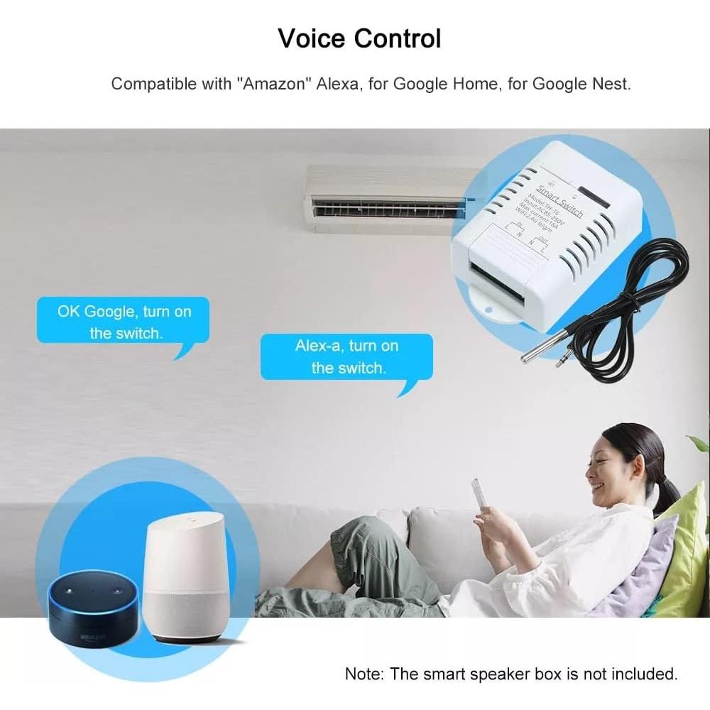 Interruptor Inteligente MHCOZY 16A WiFi Control Temperatura