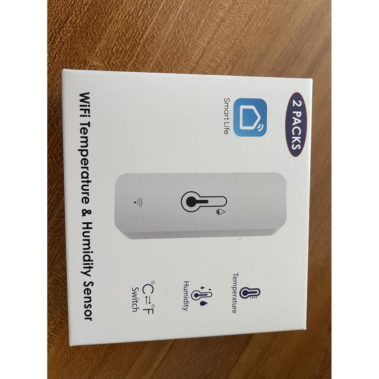 Termómetro Higrómetro WiFi RISOON 2-Pack, Monitoreo Remoto